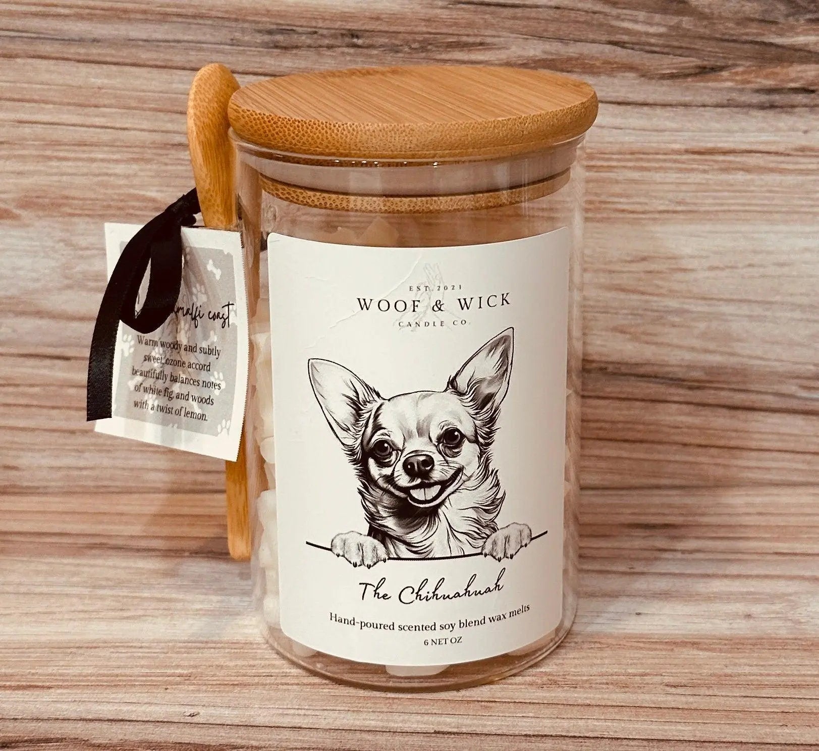 The Chihuahua - STRONG SCENTED Personalized Dog Breed Soy Wax Melts | Gift Ideas | Spring Scents | Wax Tarts | spring wax melts | - Woof & Wick Candle Co.