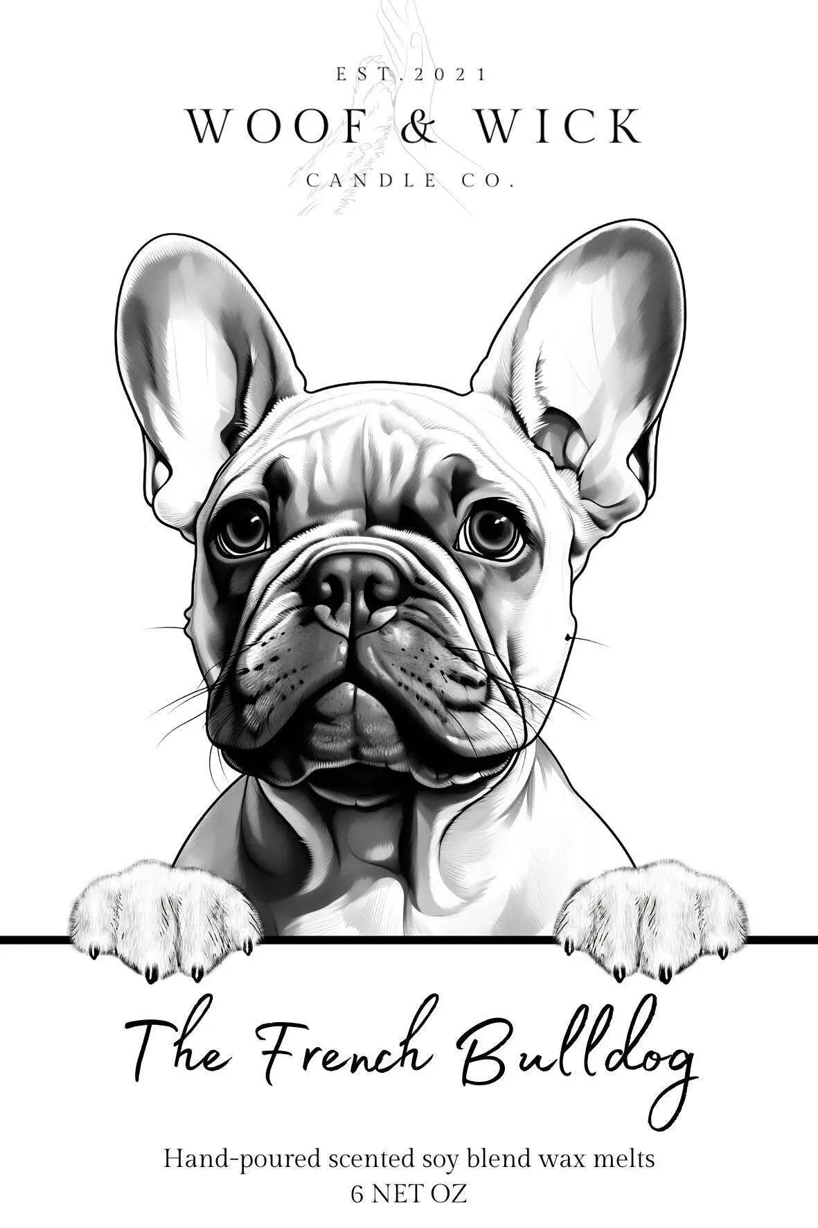 The French Bulldog - STRONG SCENTED Personalized Dog Breed Soy Wax Melts | Gift Ideas | Spring Scents | Wax Tarts | spring wax melts | - Woof & Wick Candle Co.