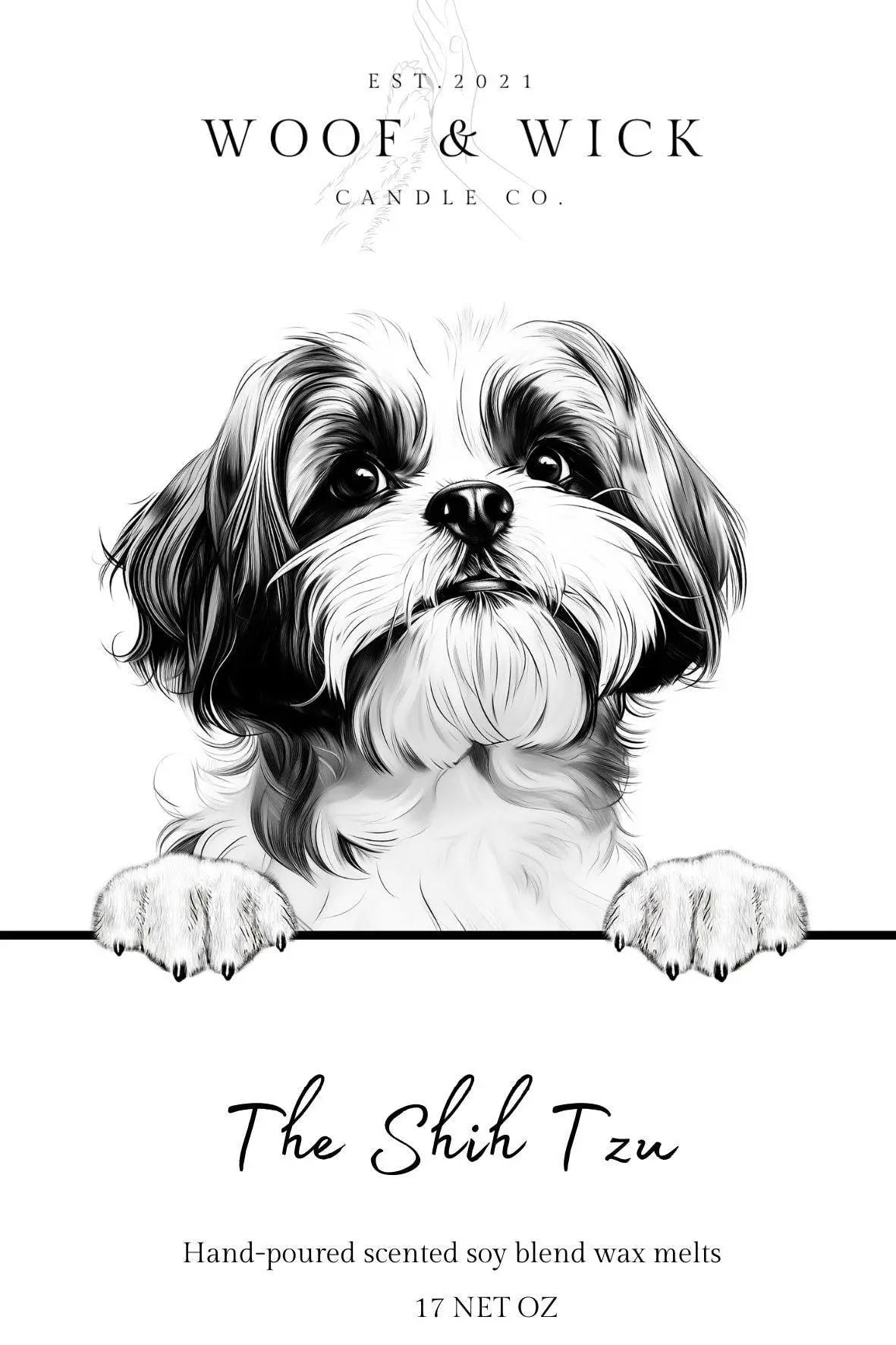 The Shih-Tzu - STRONG SCENTED Personalized Dog Breed Soy Wax Melts | Gift Ideas | Spring Scents | Wax Tarts | spring wax melts | - Woof & Wick Candle Co.